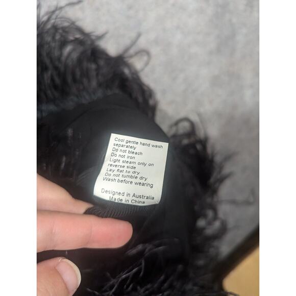 Elliatt Womens Off Shoulder Feather Trim Bodycon Dress Small Black Cocktail - Picture 10 of 12